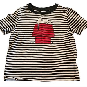 Hanna Andersson Peanuts Shirt HA Snoopy Shirt Kid's Unisex Size 110 US Size 5